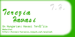 terezia havasi business card